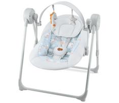 KINDERKRAFT - Vaikiška sūpynė su melodija SWINGEE pilka 4xAAA/230V