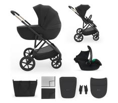 KINDERKRAFT - Kombinuotas vežimėlis 3in1 PRIME 3 Venezian Black