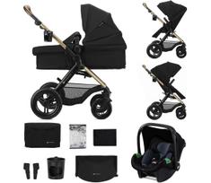 KINDERKRAFT - Kombinuotas vežimėlis 3 viename MOOV 2 XL Air Black