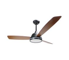 ZEVENTI - reguliuojamas LED lubinis ventiliatorius LED/20W/230V 2700-6500K 132cm rudas + nuotolinio valdymo pultas