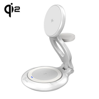 J5create - Qi2 3-In-1 Magnetic Foldable Wireless Charging Station
