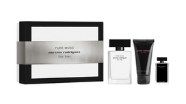 Narciso Rodriguez - Gift Set - Pure Musc EdP 50 ml + Body Lotion 50 ml + For Her EdT 7, 5 ml