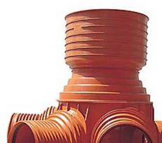 Valymo-apžiūros šulinys 425-110 mm T2 - tiesus srautas ir H+V įvadas. Uponor PP
