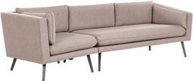 Lauko baldų komplektas Beliani Sodo sofa LORETELLO 3 asmenims kairinė, smėlio spalvos