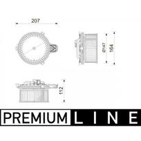 Salono ventiliatorius MAHLE ORIGINAL AB 443 000P