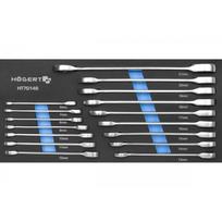 Raktų rinkinys su terkšle HOGERT HT7G146 16pcs