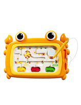 WOOPIE Montessori magnetinė lenta – krabų labirintas, oranžinė
