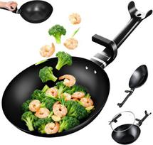 Anglinio plieno keptuvė „Wok“ nepridegančia danga ir ergonomiška rankena Kalaww, 33 cm