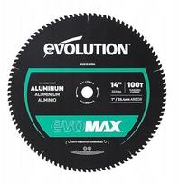 Evolution diskinis pjūklas aliuminio pjovimui Evolution EVOMAX 355 mm Ø355 x 25,4 mm, 100 dantų TCT | EVO-A355TCT-100CSMAX | 5056583017190
