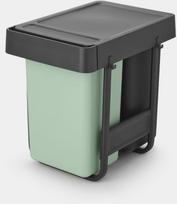 Šiukšlių dėžė Aptel atliekų rūšiavimo Sort&Go 2x15L - Dark Grey Brabantia | 232503 | 8710755232503
