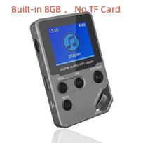 MP3 grotuvas 8G MP3 grotuvas Cinko lydinio HiFi garso kokybė Pradinio lygio be nuostolių muzikos grotuvas, palaiko TF kortelę / FM / el. knyga, black