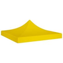 vidaXL Proginės palapinės stogas, geltonos spalvos, 2x2m, 270 g/m²