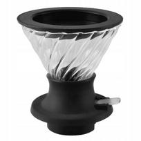 Daugkartinio naudojimo kavos filtras su stiklo ir silikono puodeliu