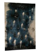 Abstraktus Paveikslas Ant Drobės Negyvoji Jūra Nikcorp Tamsiai Mėlyna 150X100 Cm, 150cm x 100cm