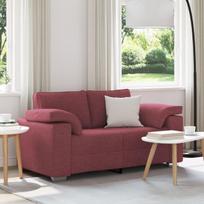 Dvivietė sofa Vyno raudona 120 cm audinys