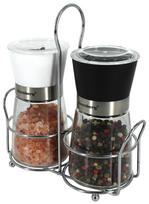 Klausberg druskos ir pipirų malūnėlių rinkinys su stovu, 160 ml, KB-7433