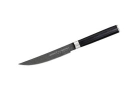 „Samura MO-V Stonewash 4.7“ kepsnio peilis – aukščiausios kokybės japoniškas plieninis virtuvės įrankis, skirtas lengvam pjaustymui ir tikslumui kulinarijoje.