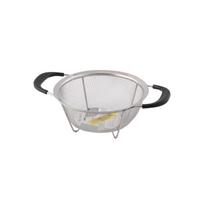 BergHOFF 19 cm apvalus sietelis - nerūdijančio plieno su smulkiu tinkleliu, sustiprintomis kojelėmis ir TPR rankenomis
