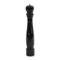 BergHOFF 42 cm pipirų malūnėlis - blizgus juodas medinis korpusas su reguliuojamu keraminiu malūnėliu
