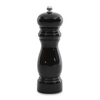 BergHOFF 16.5 cm pipirų malūnėlis - blizgus juodas medinis malūnėlis su reguliuojamu keraminiu mechanizmu