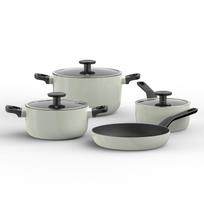 BergHOFF Glints Sage 7 dalių nelipnus puodų rinkinys