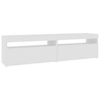 vidaXL Televizoriaus spintelės su LED, 2vnt., baltos, 75x35x40cm