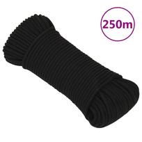Darbo virvė juodos spalvos 5mm 250m poliesteris