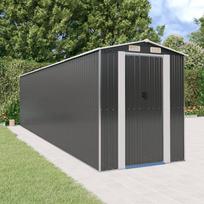 Sodo pašiūrė antracito 192x772x223cm galvanizuotas plienas