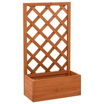 Sodo treliažas su loveliu oranžinis 50x25x90cm eglės masyvas