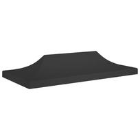 Proginės palapinės stogas juodos spalvos 6x3m 270 g/m²