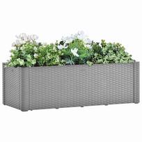 Lovelis su savaiminio laistymo sistema pilkas 100x43x33cm