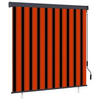 Roletas Oranžinė ir ruda 180 x 250 cm Audinys ir aliuminis