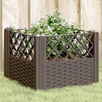 Sodo lovelis su kuoliukais rudas 435x435x435cm PP