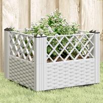 Sodo lovelis su kuoliukais baltas 435x435x435cm PP