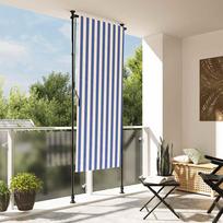 Lauko roletas mėlynas ir baltas 100x270cm audinys ir plienas