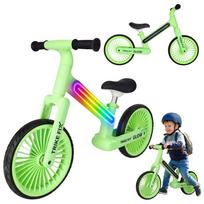 Balansinis dviratukas su LED apšvietimu neoninis žalias TRIKE FIX Glow
