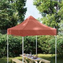Proginės palapinės stogas terakota spalvos 2x2m 270 g/m²