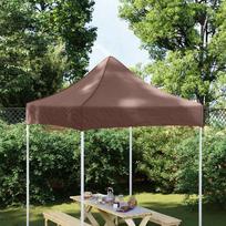 Proginės palapinės stogas rudos spalvos 2x2m 270 g/m²
