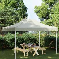 Proginės palapinės stogas kreminės spalvos 45x3m 270 g/m²