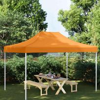 Proginės palapinės stogas oranžinės spalvos 45x3m 270 g/m²