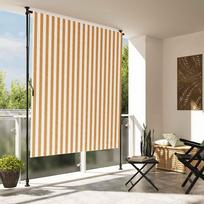 Lauko roletas oranžinis/baltas 200x270cm audinys ir plienas