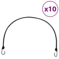 Bungee virvelės su juostelėmis ir kabliukais 10vnt 100cm