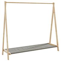 Drabužių kabykla su lentynomis 106x34x102cm bambukas