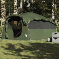 Šeimos palapinė žalia šešiavietė tunelinė atspari vandeniui