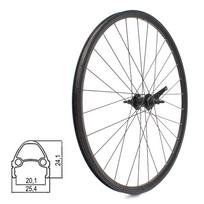 Galinis ratas ZLA-019 28/29" // kojinis stabdis/V-Brake, 28H, veržlės, kniedytas, dvigubas, aliuminis