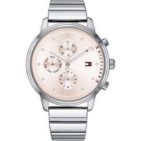 Tommy Hilfiger Blake rožinio ciferblato sidabro nerūdijančio plieno apyrankė moteriškas kvarcinis laikrodis 1781904 rožinė