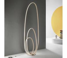 Ondaluce - LED reguliuojama grindų lempa GOLDEN LED/45W/230V 160 cm auksinė