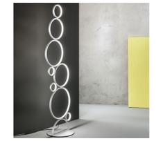Ondaluce - reguliuojama LED grindinė lempa POIS LED/52W/230V 160 cm sidabrinė