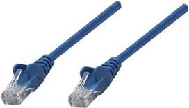 Intellinet Premium - Patch-Kabel - RJ-45 (M) bis RJ-45 (M) - 20,0m - SFTP - CAT 6a - gestiefelt, ohne Haken - Blau (737128)