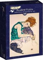 Dėlionė Bluebird Puzzle Mėlynojo paukščio galvosūkis, 1000 sėdi moteris, Egon Schiele, 1917 m.